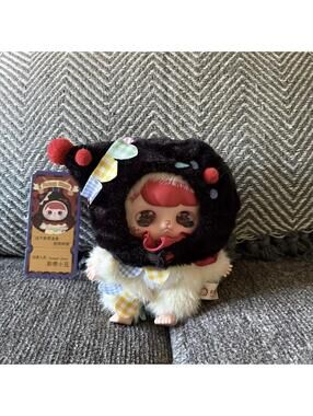 bb3 fantasy circus black clown plush pendant